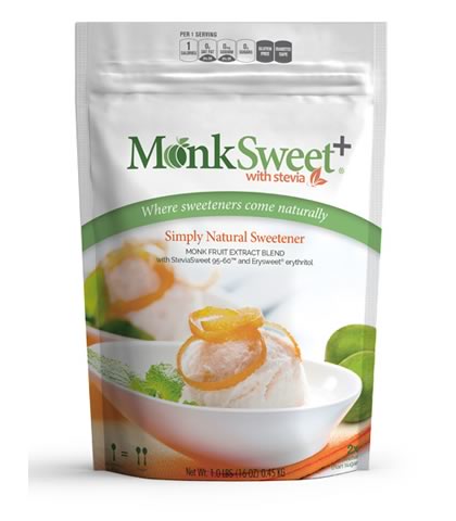 MonkSweet+ Monk Fruit with Stevia, Steviva (454g) - Click Image to Close