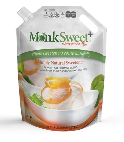 MonkSweet+ Monk Fruit with Stevia, Steviva (2268g) - Click Image to Close