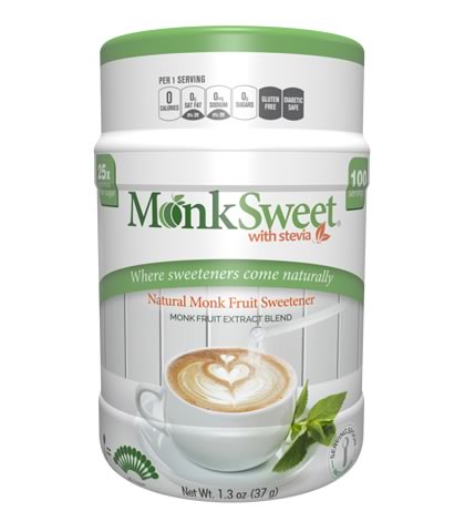 MonkSweet 25x, Monk Fruit Blend Sweetener (37g) - Click Image to Close