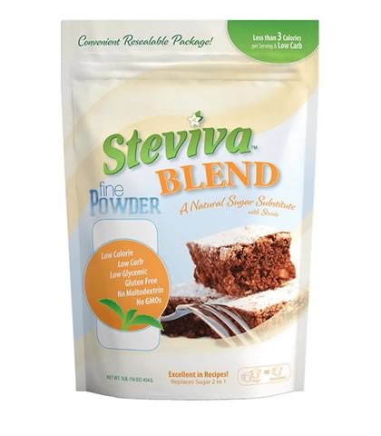 Steviva Blend Fine Powder Sweetener, Steviva (454g) - Click Image to Close