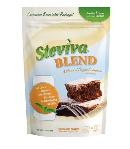 Steviva Blend Stevia Sweetener, Steviva (454g) - Click Image to Close