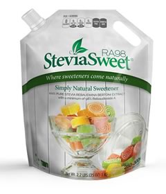 SteviaSweet Reb A 98% Pure Stevia Extract, Steviva (1kg)